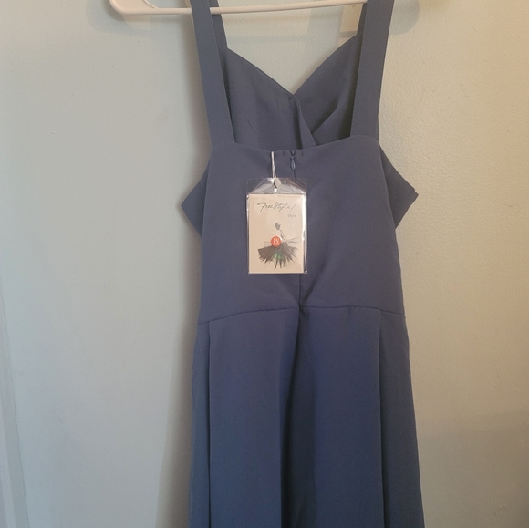 Free Style Blue peek a boo cut out dress New w tags - Picture 1 of 8